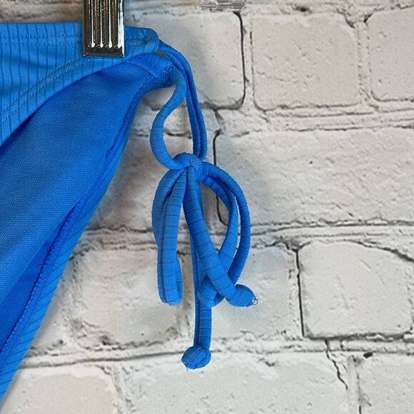 Xhilaration Women’s Blue Bikini Bottom,‎ Size Medium, New with tags, Side tie - Picture 2 of 5